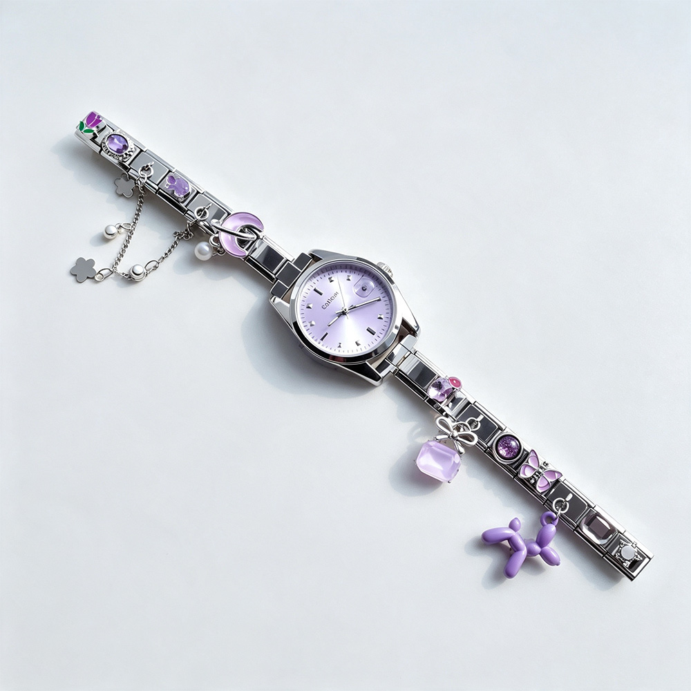 Italian Jewelry Watches - ساعة إيطالية من الفولاذ المقاوم للصدأ،