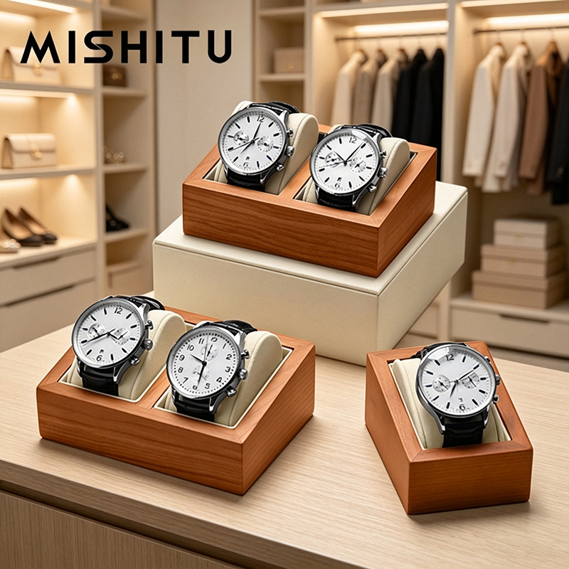 Jewelry Watches & Accessories - صندوق تخزين ساعات من الخشب الصلب