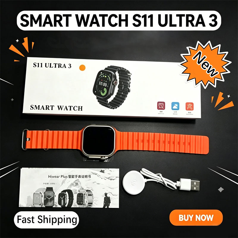 Italian Jewelry Watches - ساعة ذكية S11 Ultra 3 للرجال