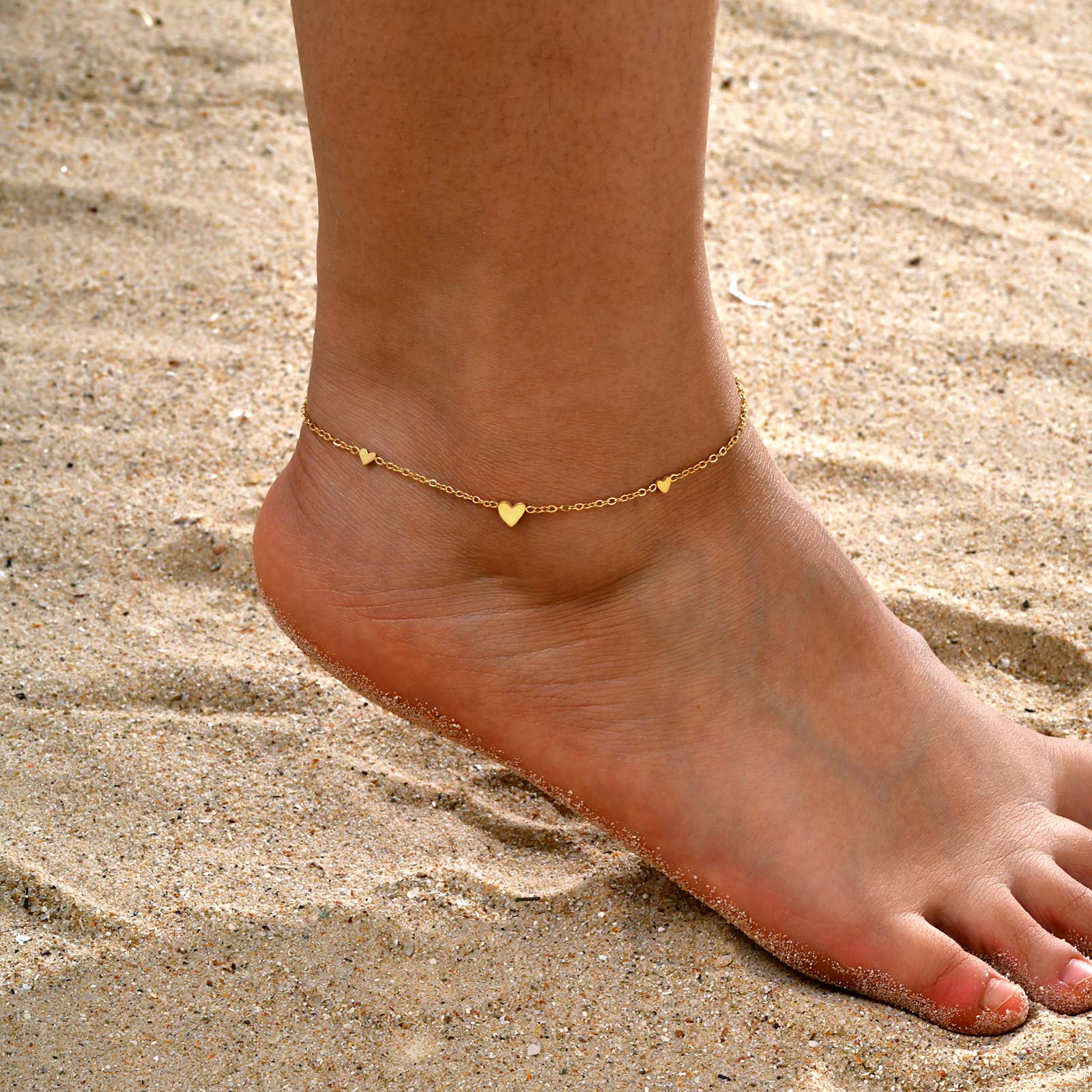 Jc Jewelry & Watches Photos - خلخال على شكل قلب من الفولاذ