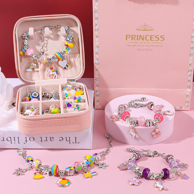 Jewelry Y Watches - مجموعة أساور مطرزة ذاتية الصنع مع
