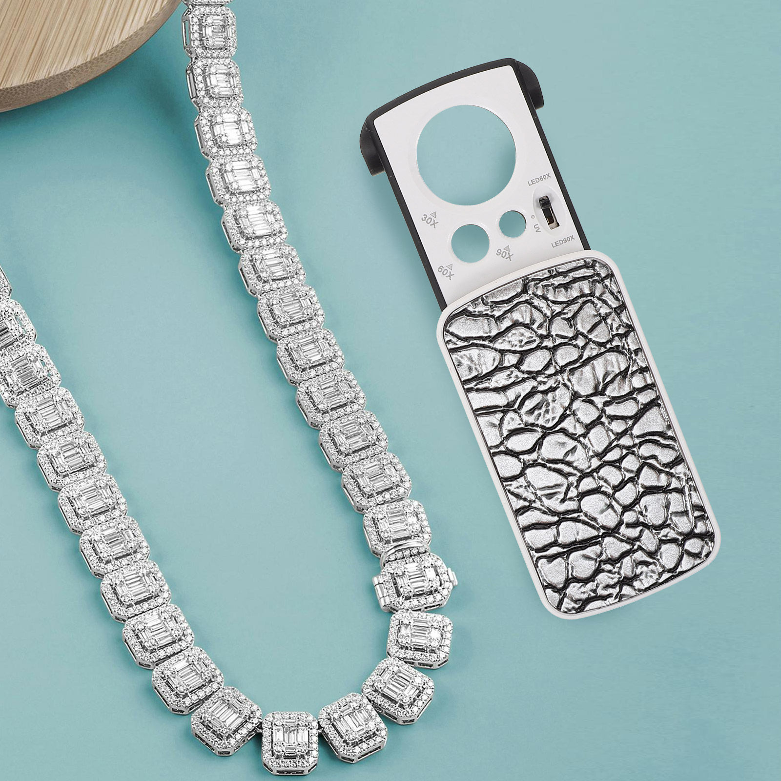 Collectors Coins Jewelry & Watches Of Smithtown Reviews - عدسة مكبرة محمولة بإضاءة LED للمجوهرات