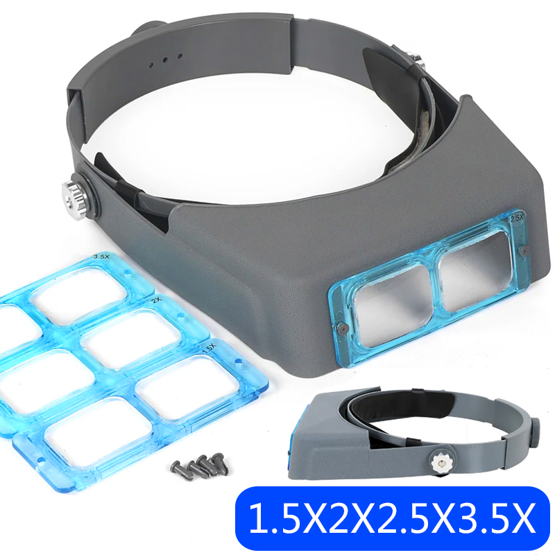 Jewelry Eyewear Watches & Accessories - 1.5X2X2.5X3.5X المهنية رئيس يرتدي المكبر Optivisor