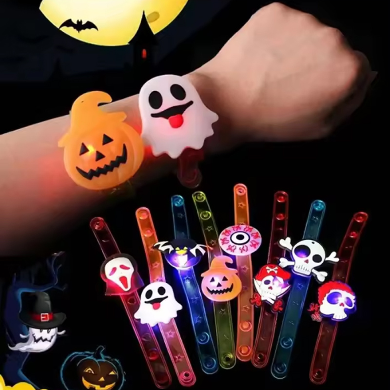 Jewelry Y Watches - مجموعة مجوهرات الهالوين المضيئة، حلقات اليقطين