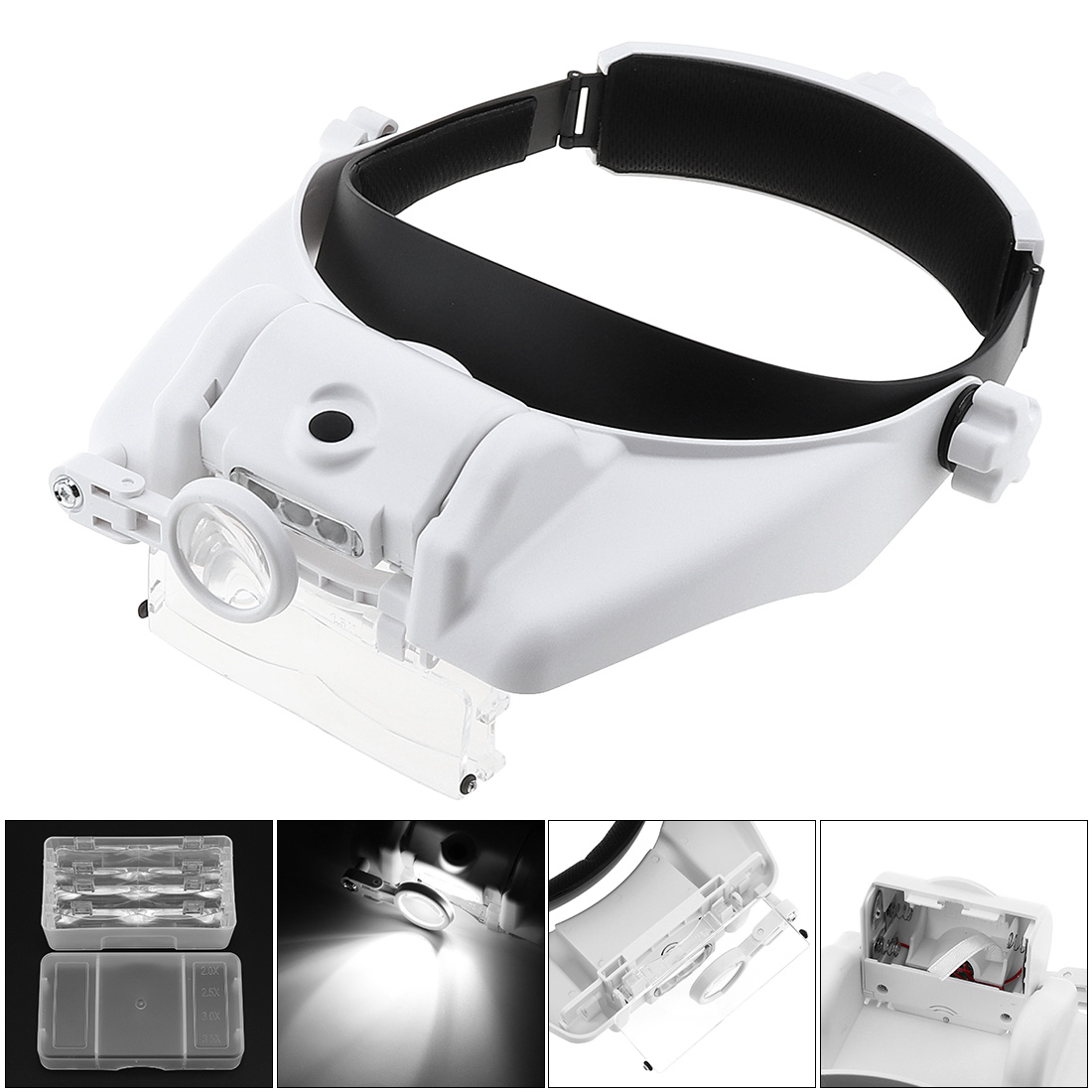 Jewelry Eyewear Watches & Accessories - عدسة مكبرة للنظارات بعصابة رأس قابلة