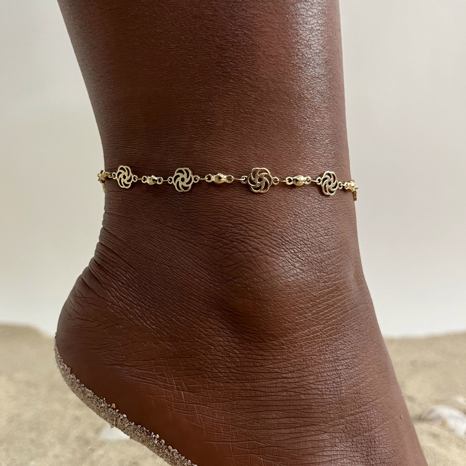Jc Jewelry & Watches Photos - مجوهرات خلخال نسائية أنيقة مجوفة من