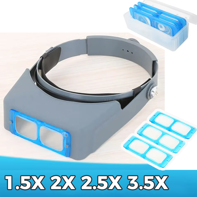 Jewelry Eyewear Watches & Accessories - عدسة مكبرة للرأس 1.5X2X2.5X3.5X مع 4