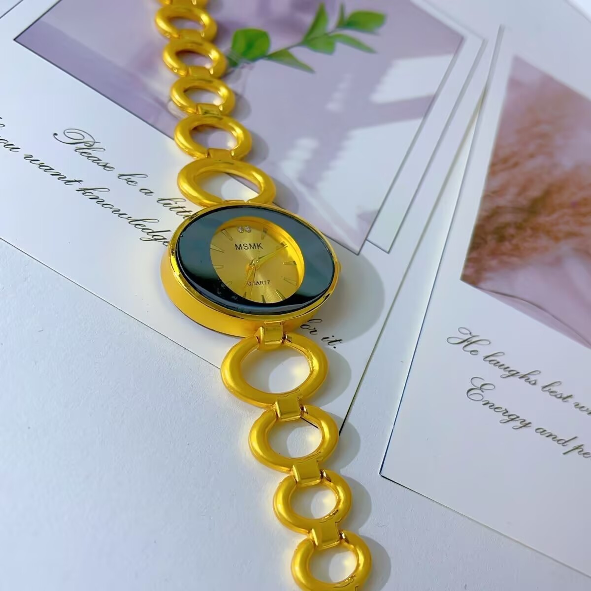Jewelry Watches & Accessories - ساعة أمريكية جديدة مطلية بالذهب عيار
