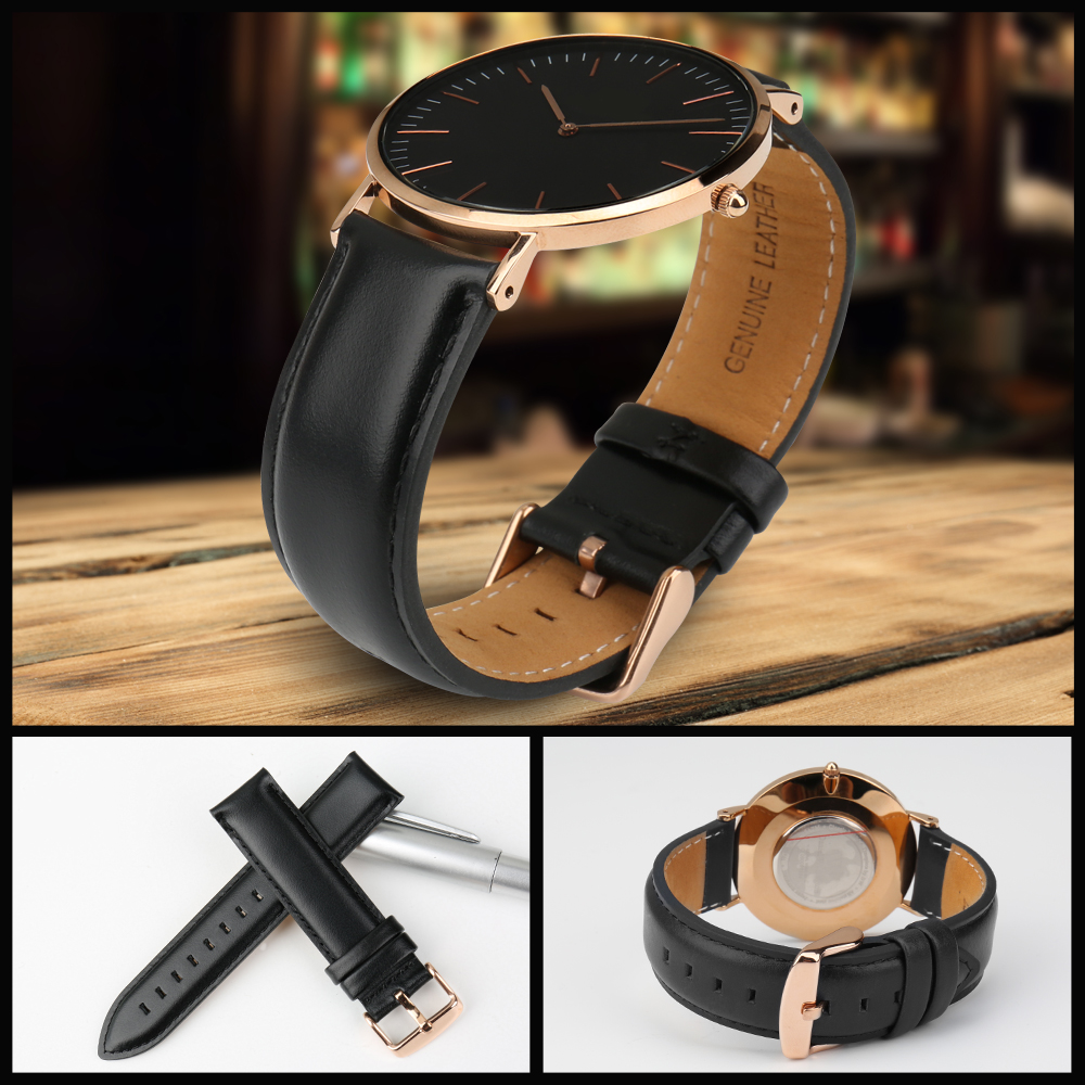 جودة حقيقية جلد طبيعي حزام (اس - مراجعة Daniel Wellington Watches & Jewelry Online Store وسعره