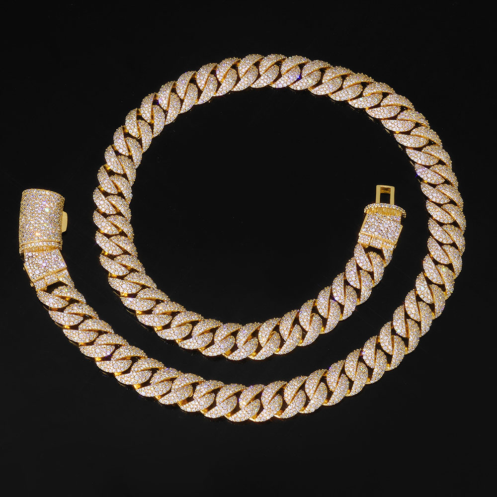 قلادة كوبية مرصعة بالألماس بعر - مراجعة Hip Hop Chain Necklace وسعره