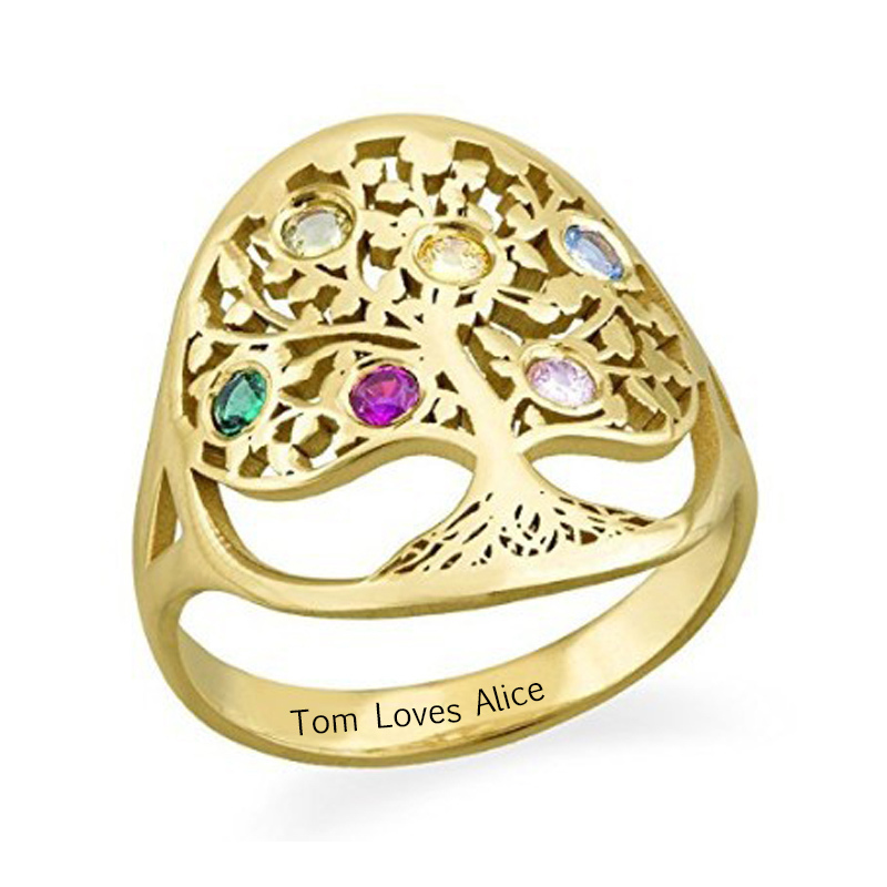 Amxiu-خاتم من الفضة الإسترليني - مراجعة Birthstone Ring Set وسعره