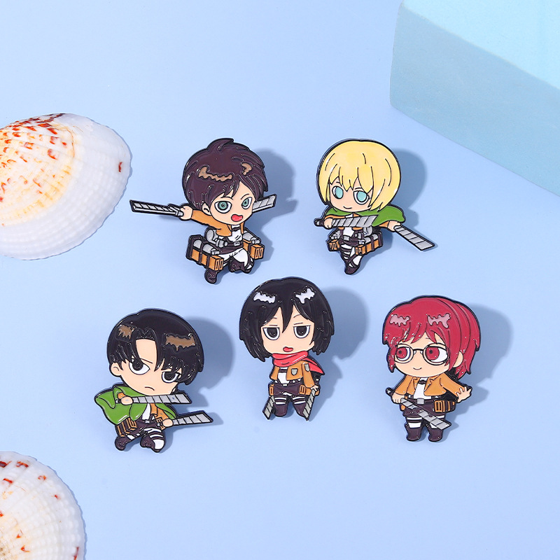 دبابيس المينا Eren Chibi ، شار - مراجعة Levi Jewelry & Watches Inc وسعره