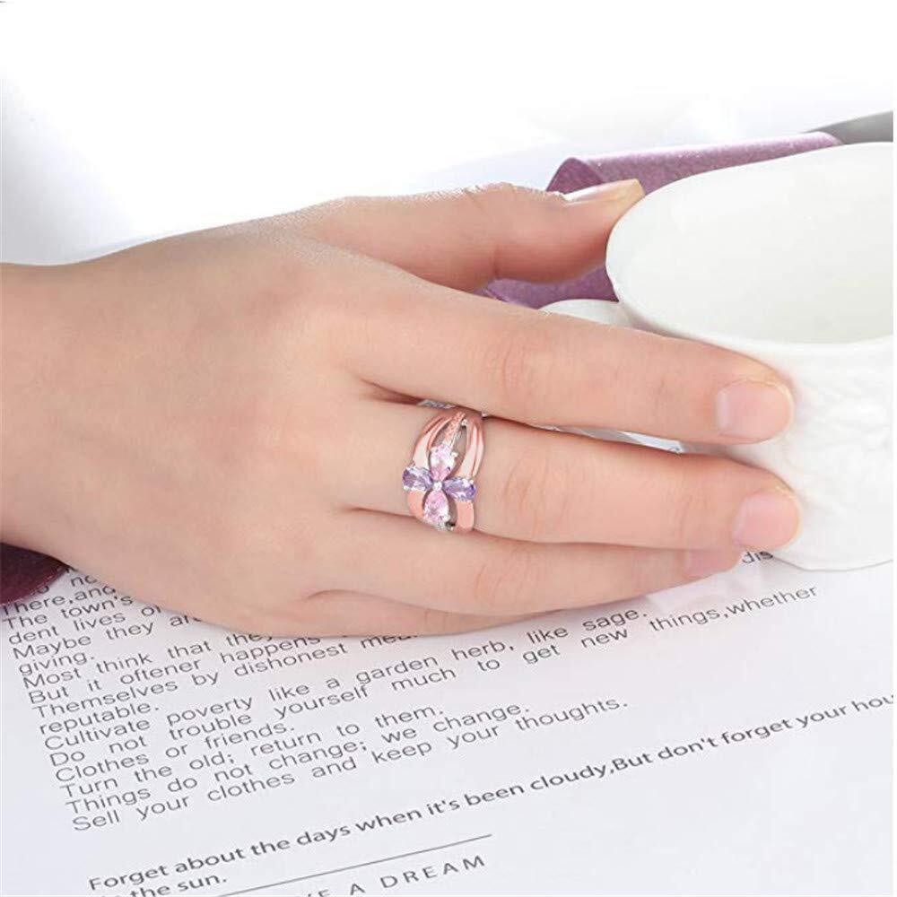 Amxiu-خاتم زواج كبير مخصص بأسم - مراجعة Birthstone Ring Set وسعره
