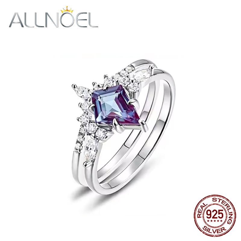 ALLNOEL طائرة ورقية قطع 0.91ct - مراجعة Birthstone Ring Set وسعره