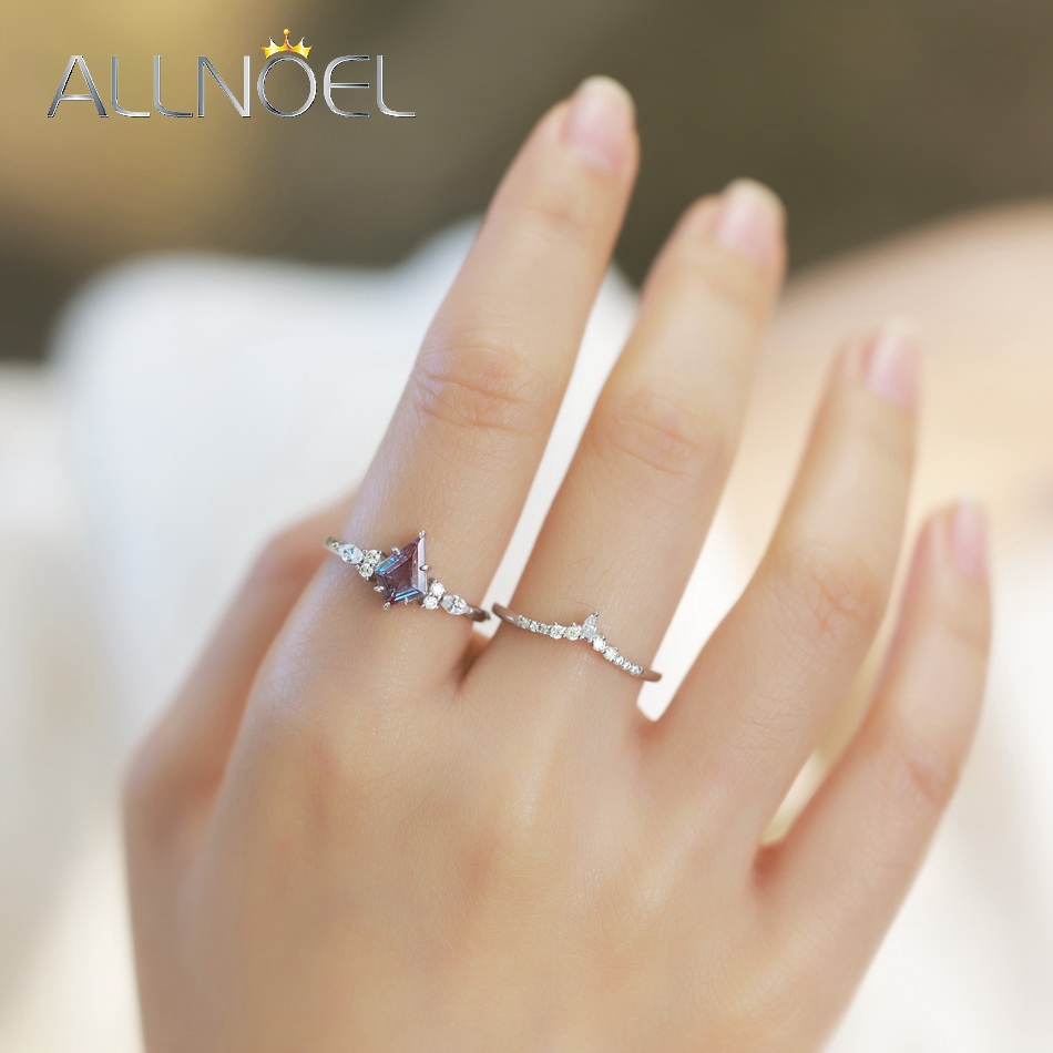 ALLNOEL طائرة ورقية قطع 0.91ct - مراجعة Birthstone Ring Set وسعره