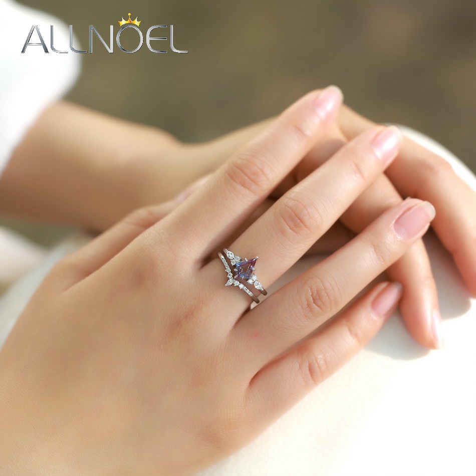 ALLNOEL طائرة ورقية قطع 0.91ct - مراجعة Birthstone Ring Set وسعره