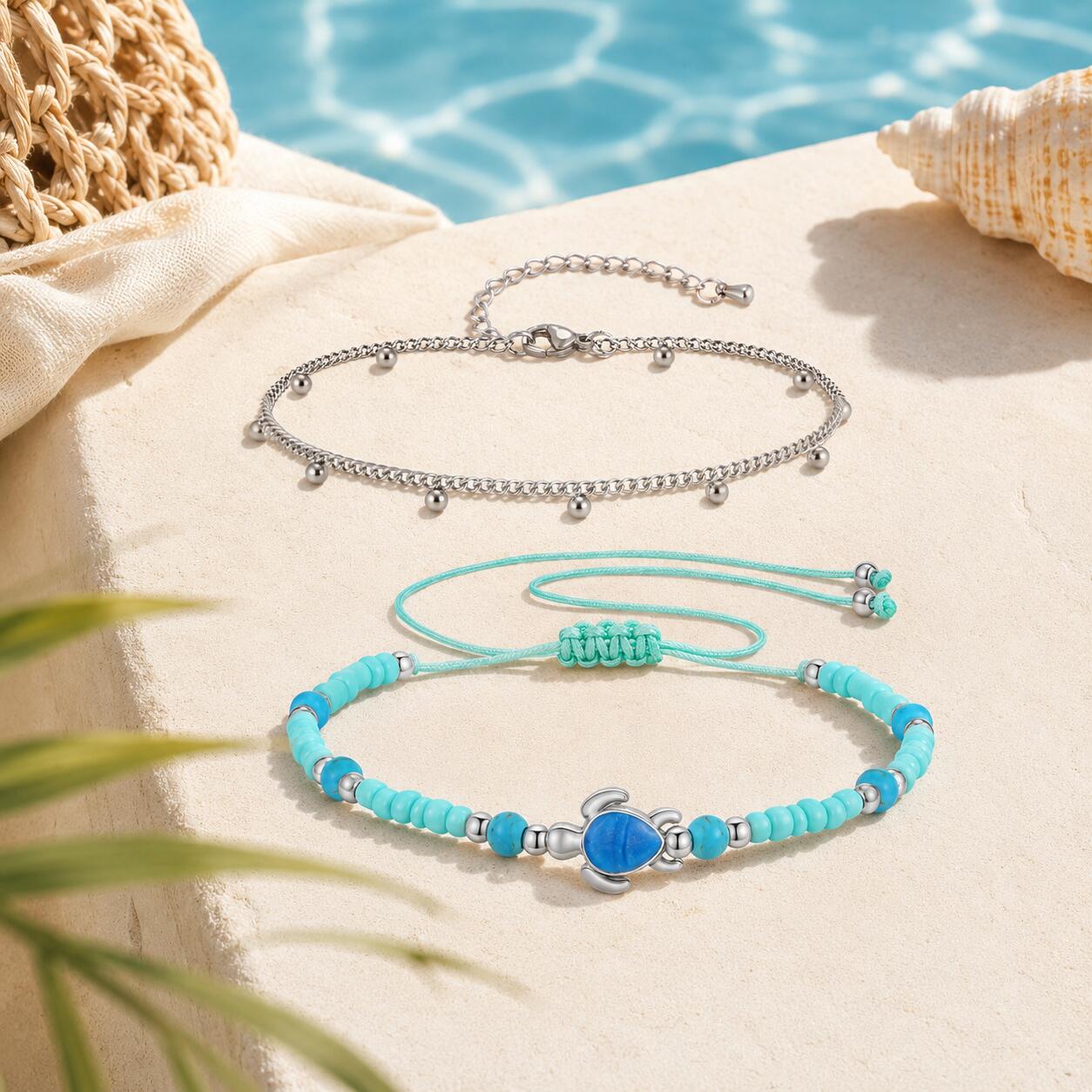 طقم خلاخيل من الفولاذ المقاوم  - مراجعة Jc Jewelry & Watches Photos وسعره