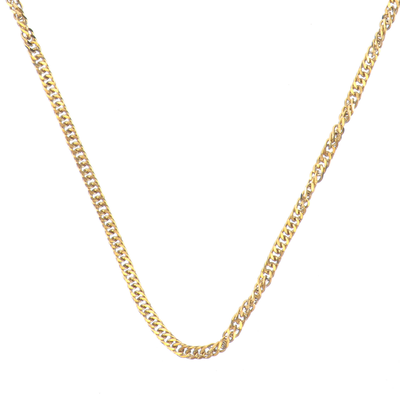 قلادة ذهبية من التيتانيوم الفو - مراجعة Hip Hop Chain Necklace وسعره