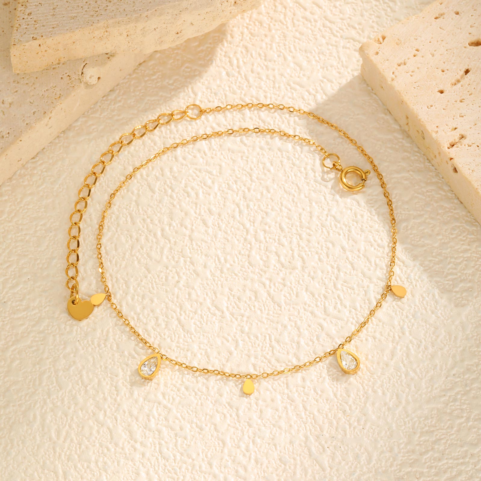 خلخال الزركون على شكل قطرة ماء - مراجعة Jc Jewelry & Watches Photos وسعره