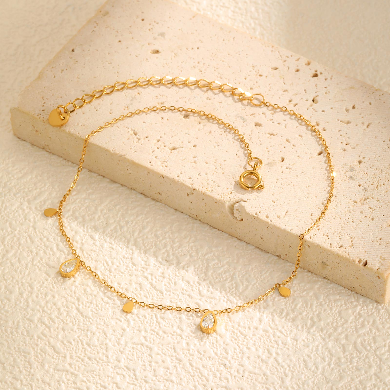 خلخال الزركون على شكل قطرة ماء - مراجعة Jc Jewelry & Watches Photos وسعره