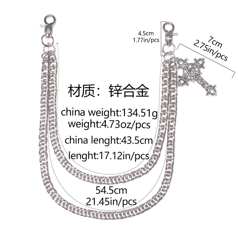 موضة الشرير السراويل المعدنية  - مراجعة Hip Hop Chain Necklace وسعره
