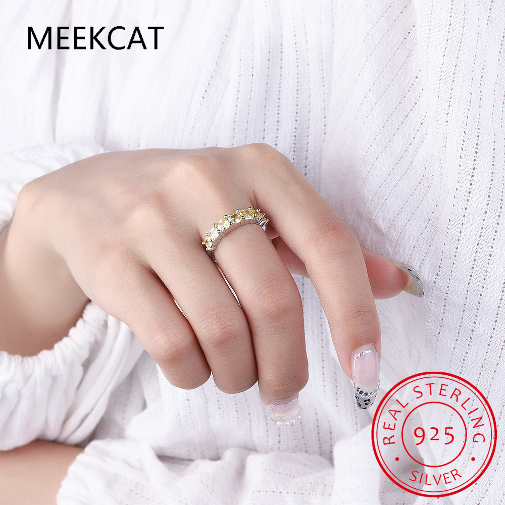 خاتم فضة استرليني عيار 925 بحج - مراجعة Birthstone Ring Set وسعره