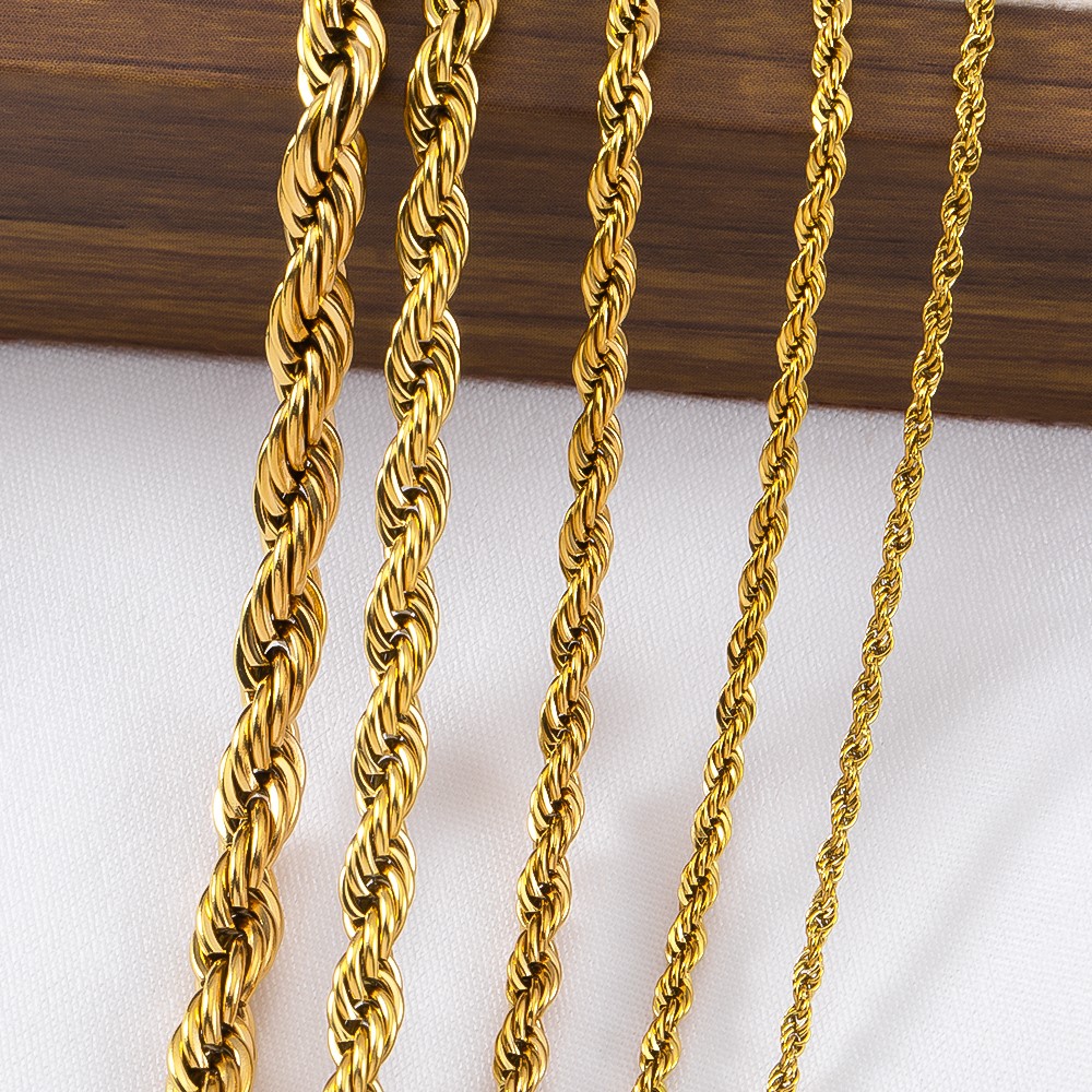 سلسلة حبلية ملتوية من الفولاذ  - مراجعة Hip Hop Chain Necklace وسعره