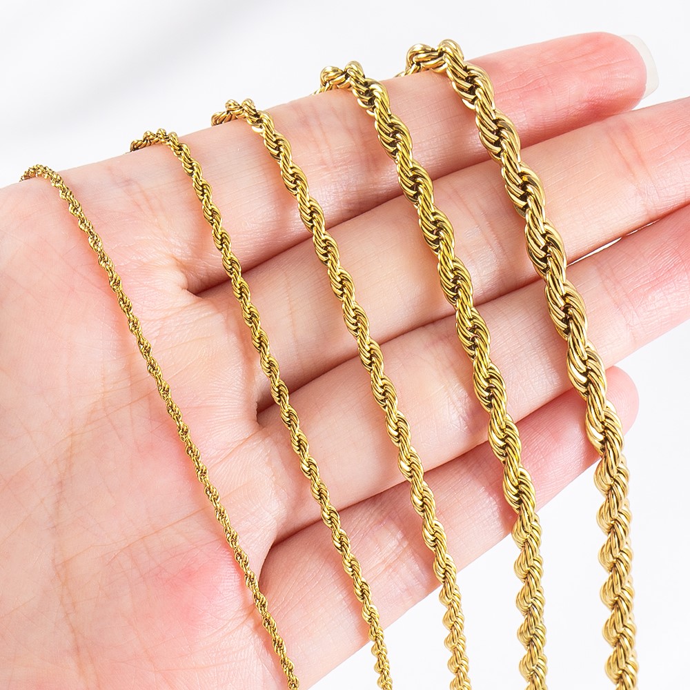 سلسلة حبلية ملتوية من الفولاذ  - مراجعة Hip Hop Chain Necklace وسعره