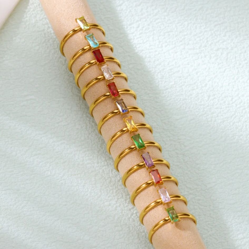الزركون جوهرة خواتم للنساء الذ - مراجعة Birthstone Ring Set وسعره