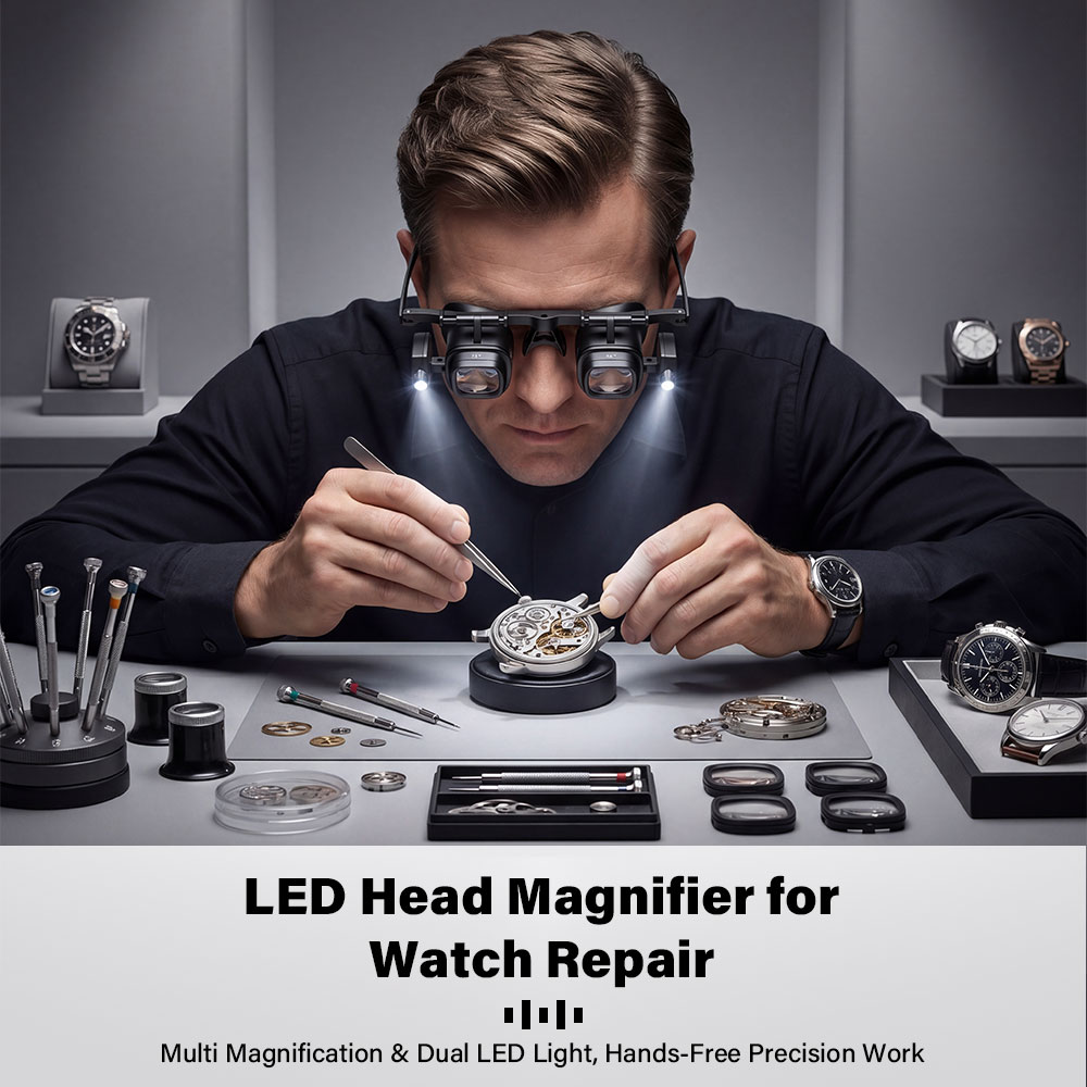 عدسة مكبرة محمولة 2X-24X مع إض - مراجعة Jewelry Eyewear Watches & Accessories وسعره