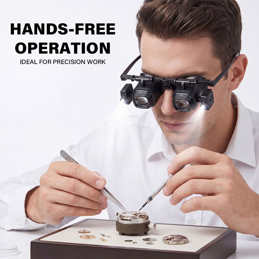 عدسة مكبرة محمولة 2X-24X مع إض - مراجعة Jewelry Eyewear Watches & Accessories وسعره