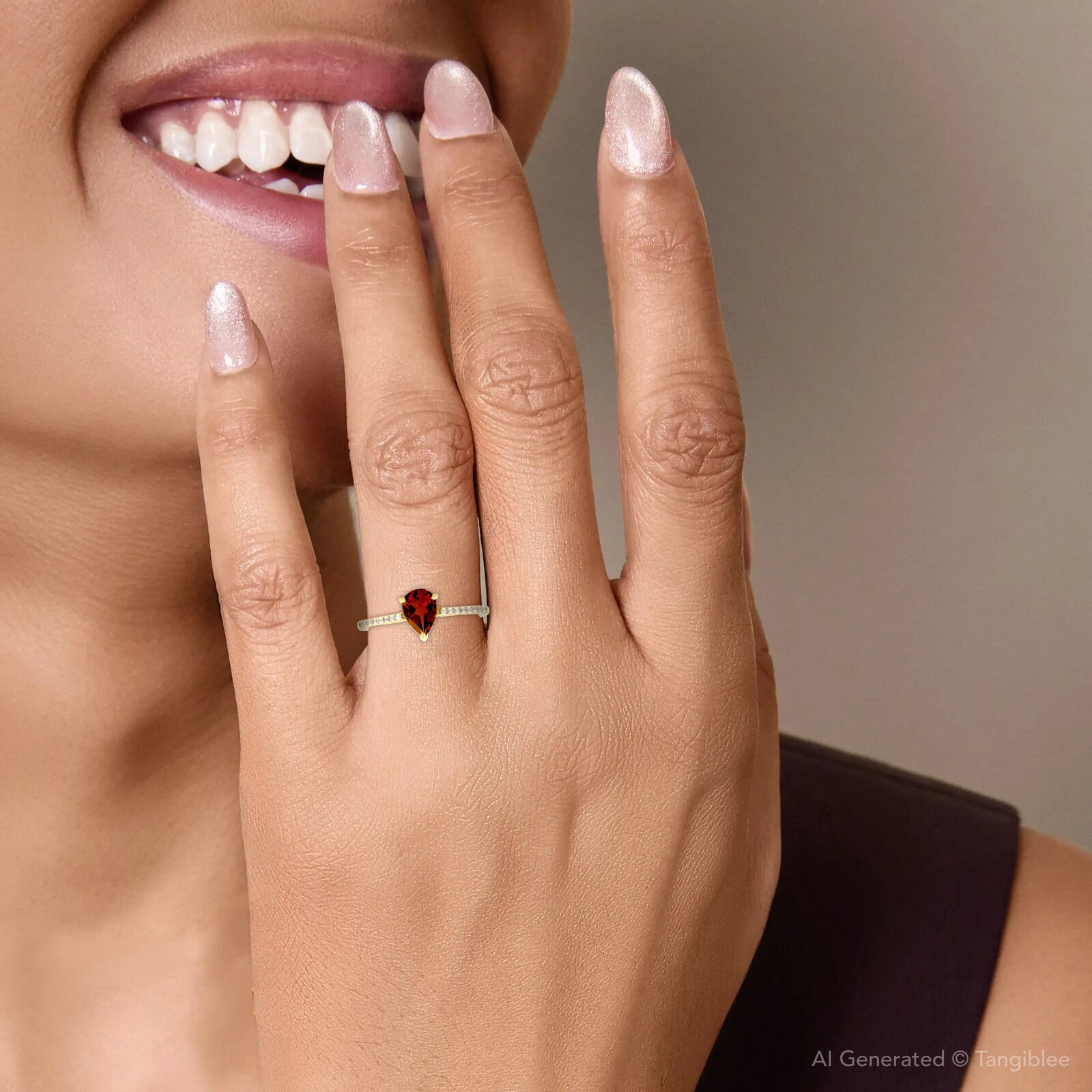 خاتم حجر الميلاد المخصص، مرصع  - مراجعة Birthstone Ring Set وسعره
