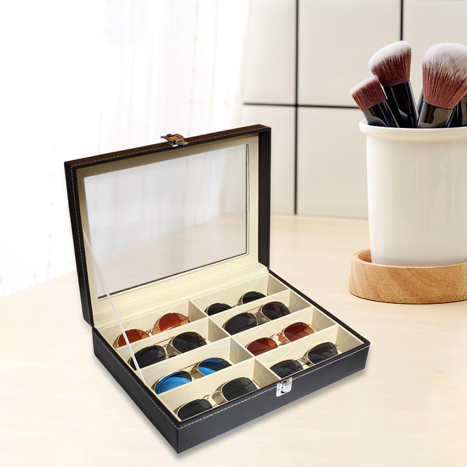 علبة عرض النظارات بـ 8 أقسام،  - مراجعة Jewelry Eyewear Watches & Accessories وسعره