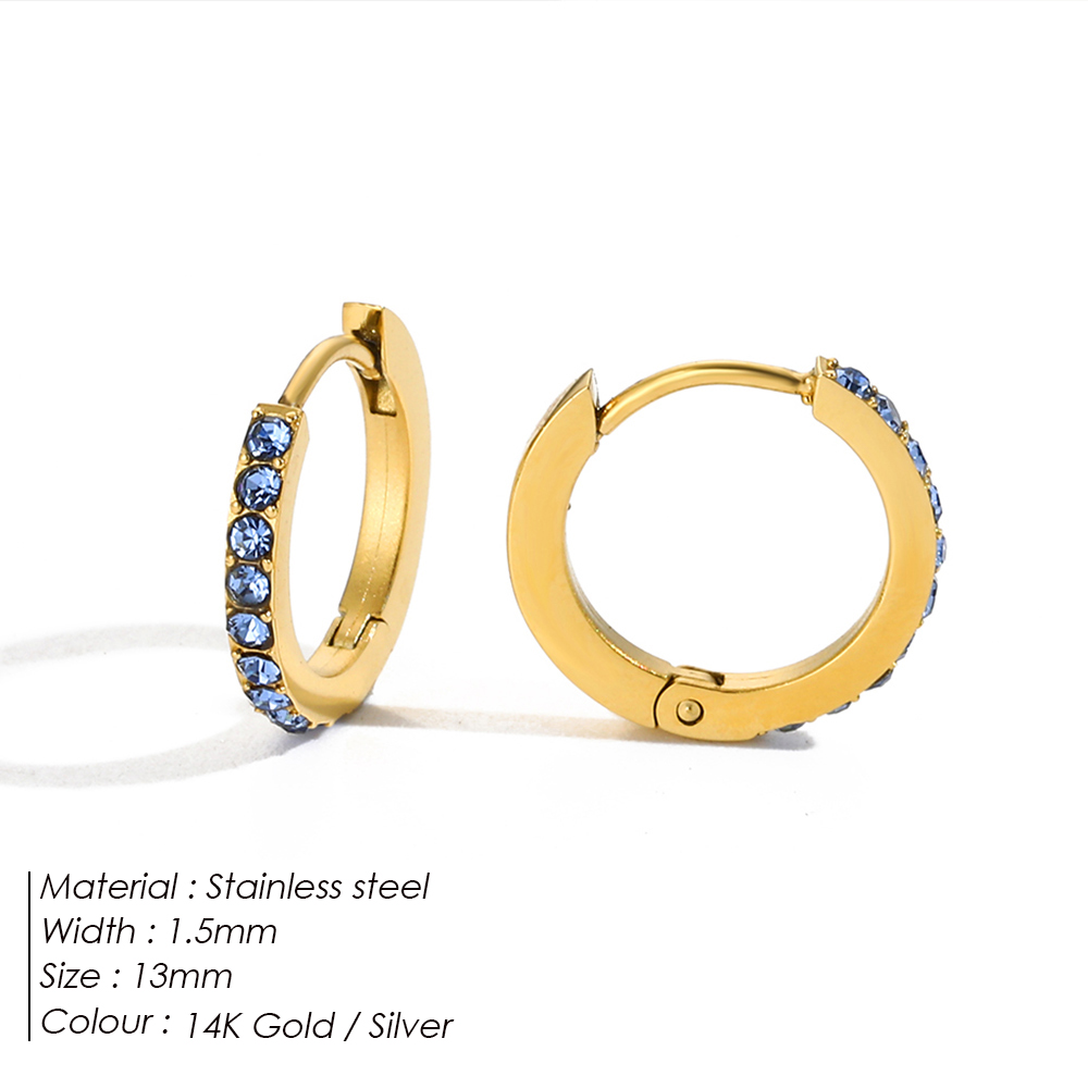 إيمانكو أقراط حلقية بسيطة مرصع - مراجعة Birthstone Ring Set وسعره