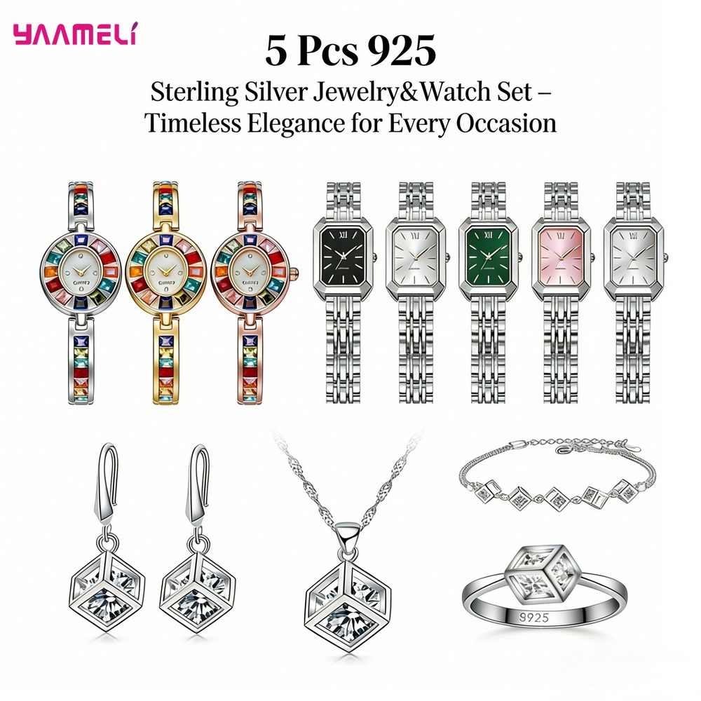 طقم مجوهرات فاخر من الفضة الإس - مراجعة Best Jewelry Watches Women وسعره