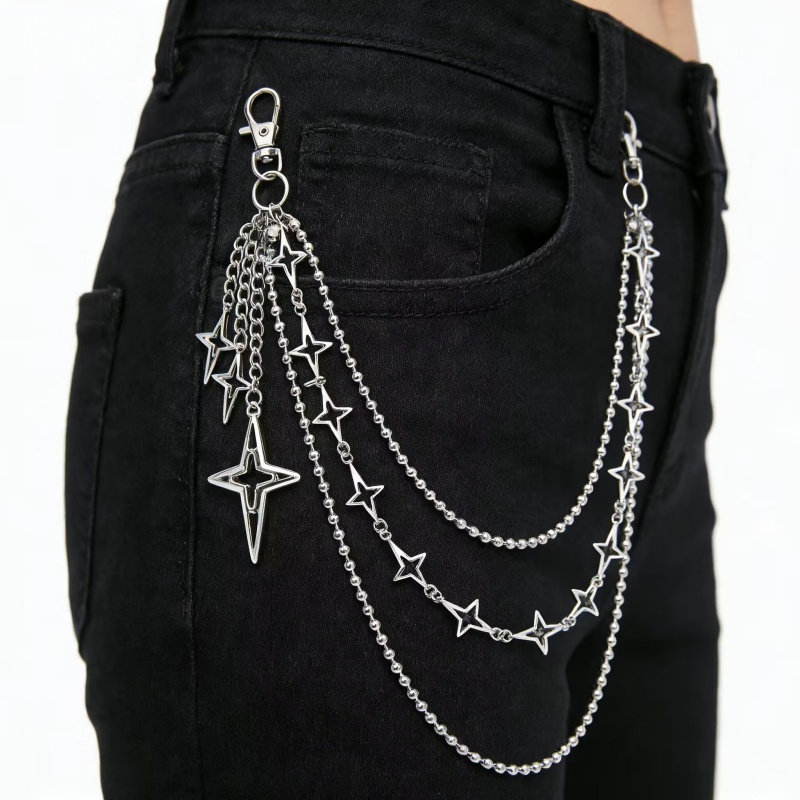 سلسلة خصر نسائية متعددة الطبقا - مراجعة Hip Hop Chain Necklace وسعره