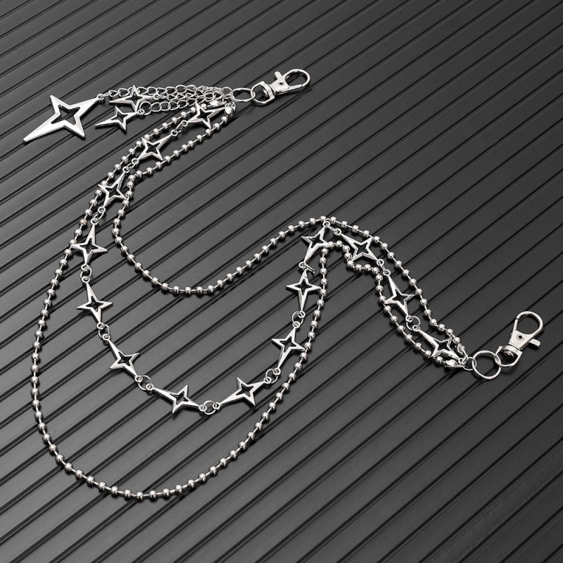 سلسلة خصر نسائية متعددة الطبقا - مراجعة Hip Hop Chain Necklace وسعره