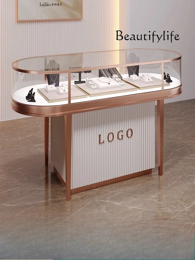 خزانة عرض مجوهرات بيضاوية الشك - مراجعة Jewelry Y Watches وسعره