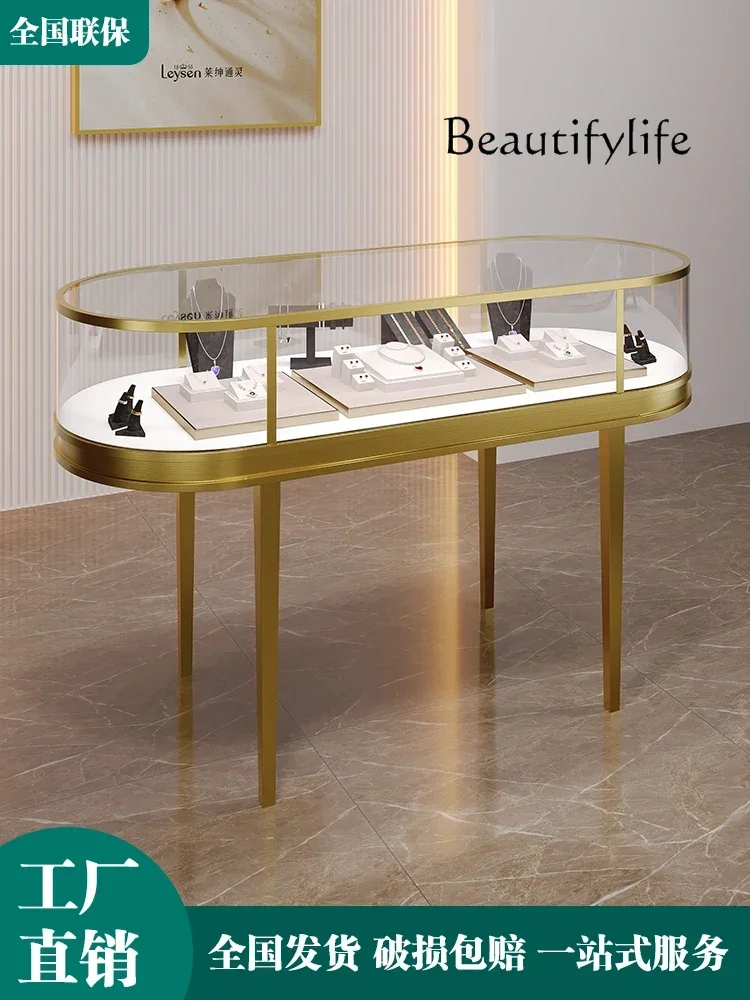 خزانة عرض مجوهرات بيضاوية الشك - مراجعة Jewelry Y Watches وسعره