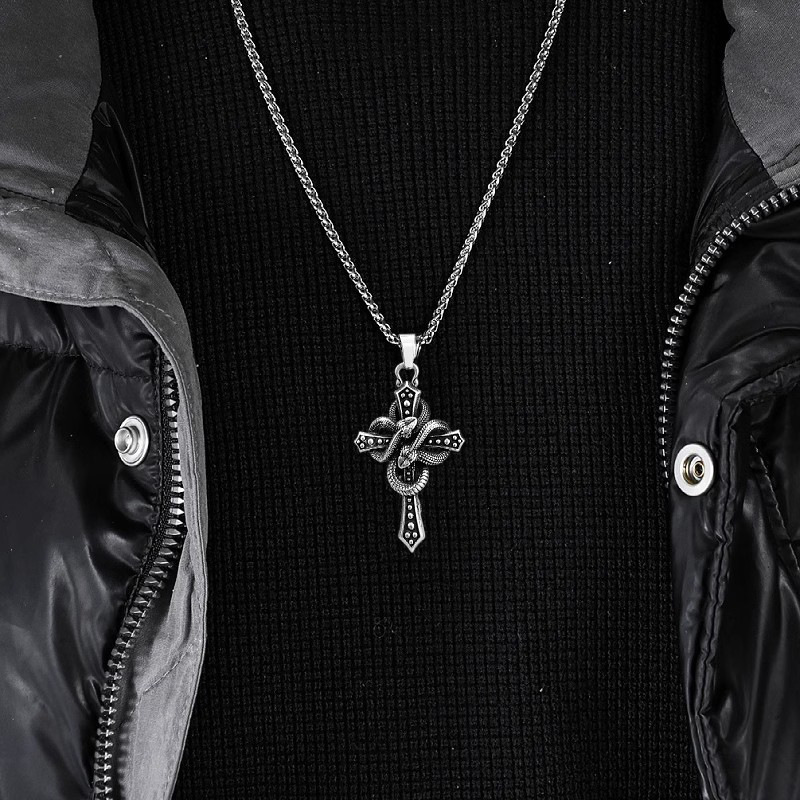 قلادة رجالية عتيقة الطراز بلون - مراجعة Hip Hop Chain Necklace وسعره