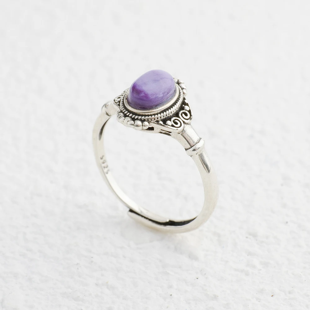 خاتم فضة عيار 925 صلب قابل للت - مراجعة Birthstone Ring Set وسعره