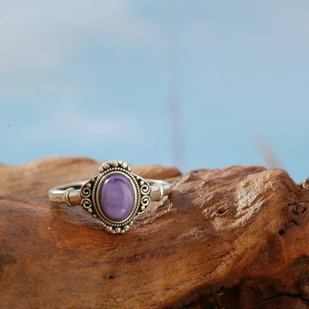 خاتم فضة عيار 925 صلب قابل للت - مراجعة Birthstone Ring Set وسعره