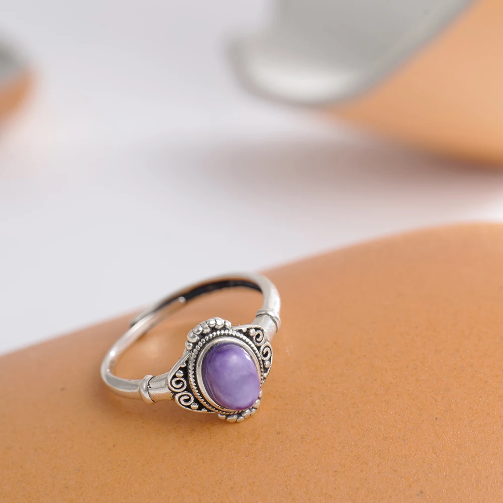 خاتم فضة عيار 925 صلب قابل للت - مراجعة Birthstone Ring Set وسعره