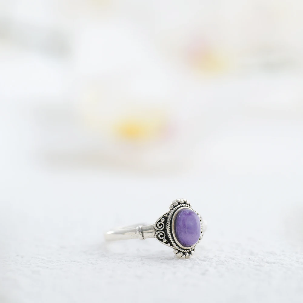 خاتم فضة عيار 925 صلب قابل للت - مراجعة Birthstone Ring Set وسعره