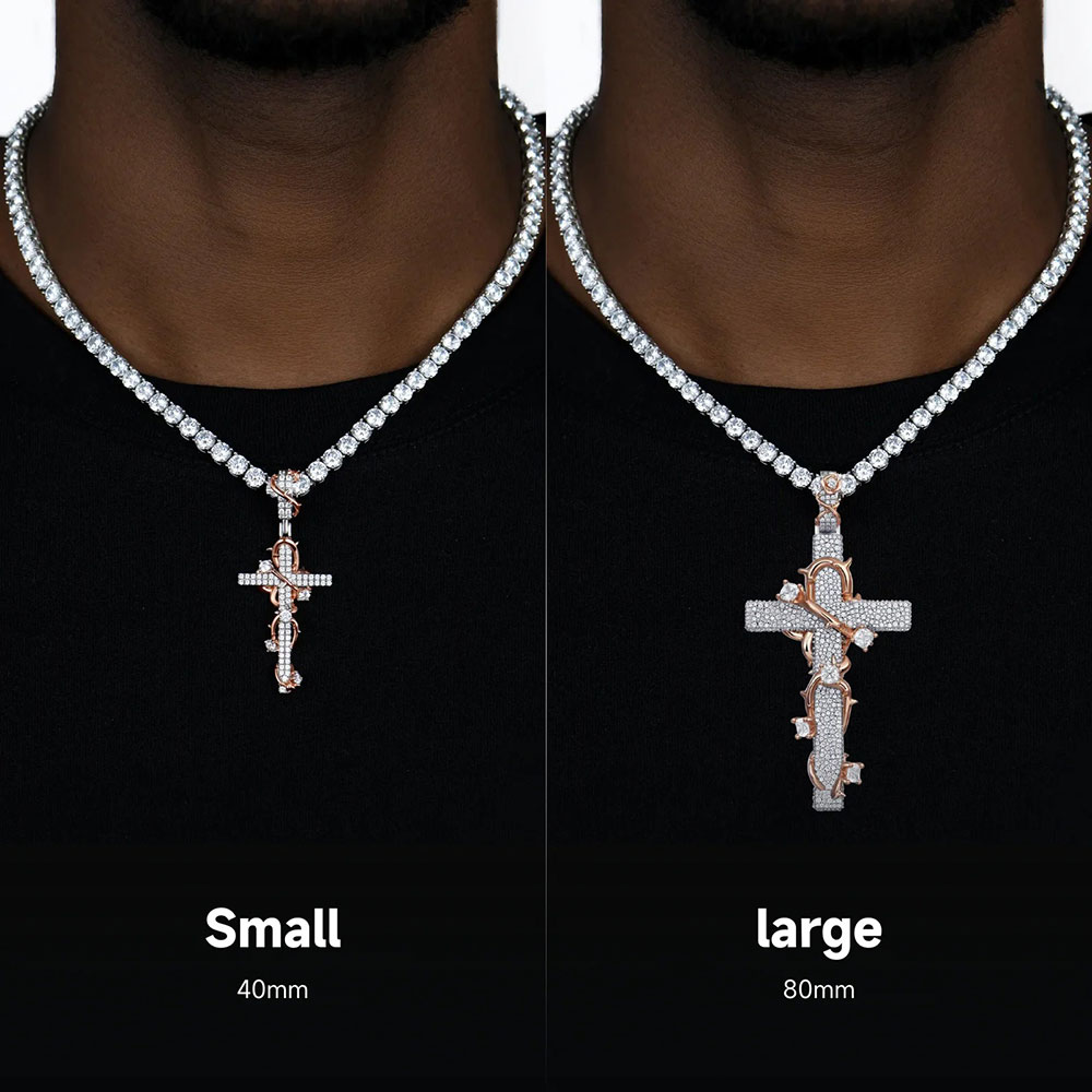 قلادة فاخرة من الفضة الإسترلين - مراجعة Hip Hop Chain Necklace وسعره