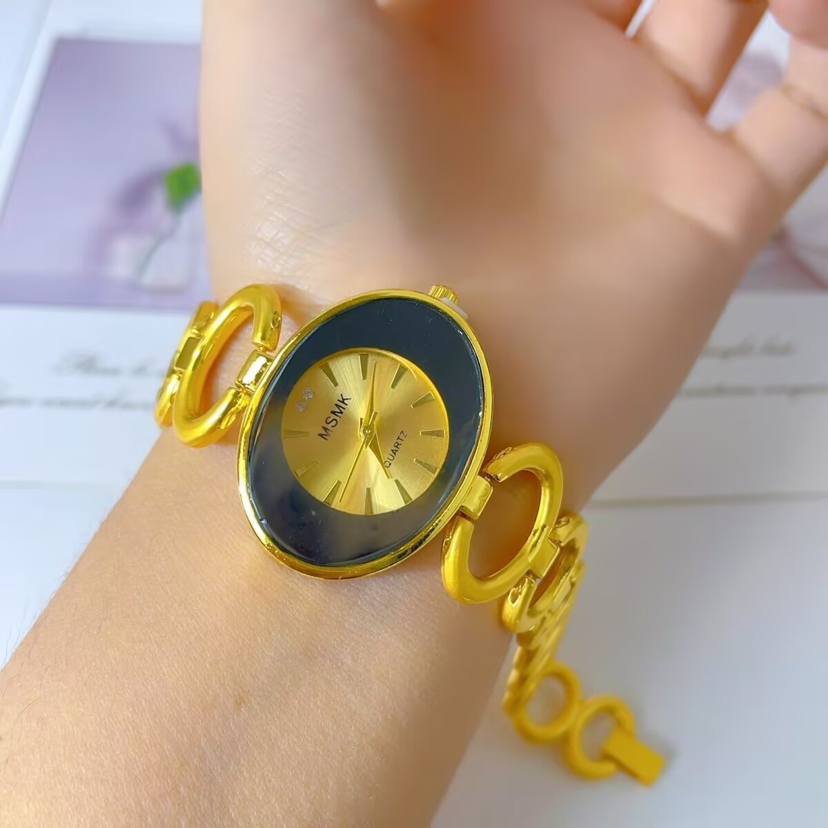 ساعة أمريكية جديدة مطلية بالذه - مراجعة Jewelry Watches & Accessories وسعره